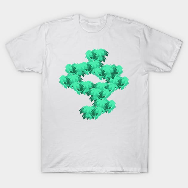 Green leafs T-Shirt by andersonartstudio